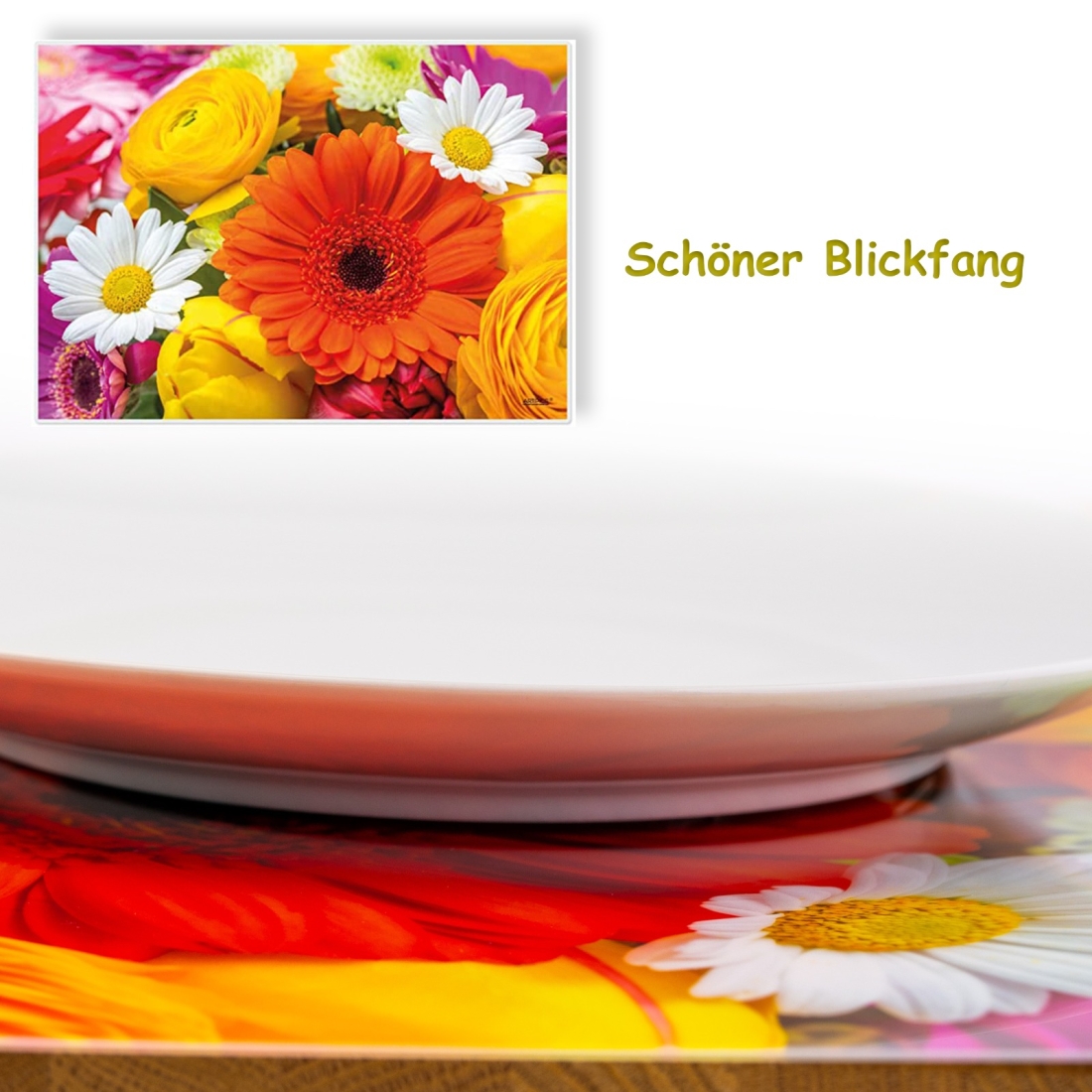 Tischset Platzset Flower Power mit kl. Fehlern